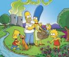 Bir piknik günü Simpson ailesi
